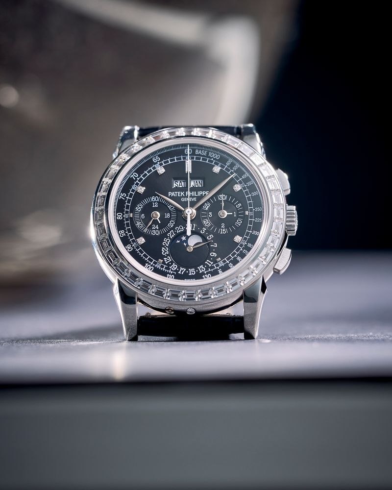 Patek Philippe Perpetual Calendar Chronograph, diamond-set —